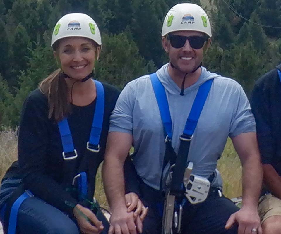 nick and bri zip line